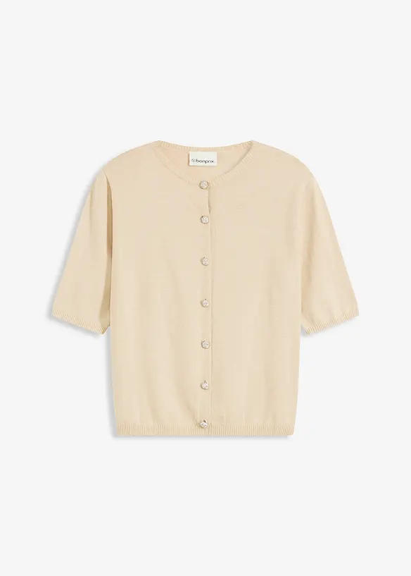 Cardigan in filato fine misto viscosa, bonprix