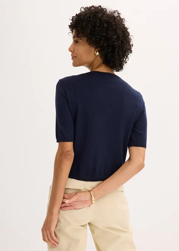 Cardigan in filato fine misto viscosa, bonprix