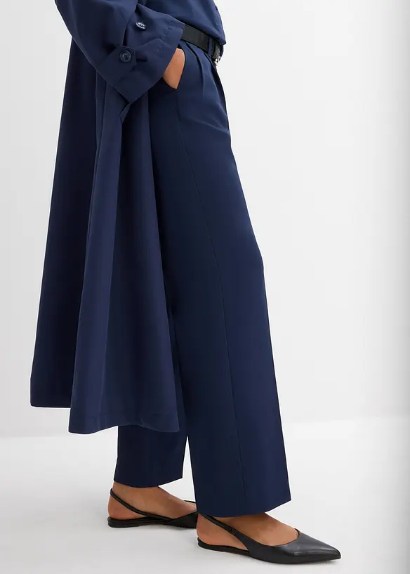 Pantaloni fluenti con pinces, bonprix