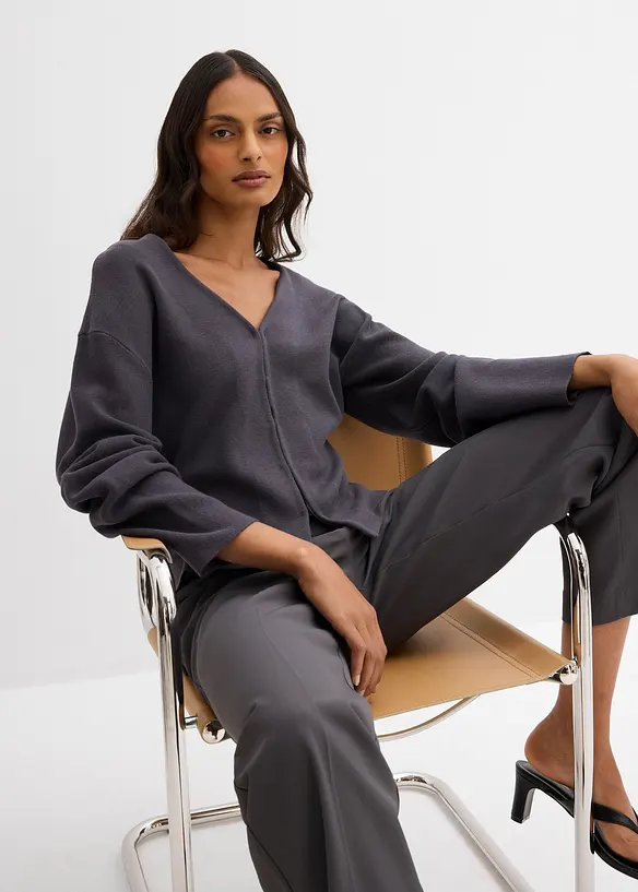 Cardigan in misto viscosa, bonprix