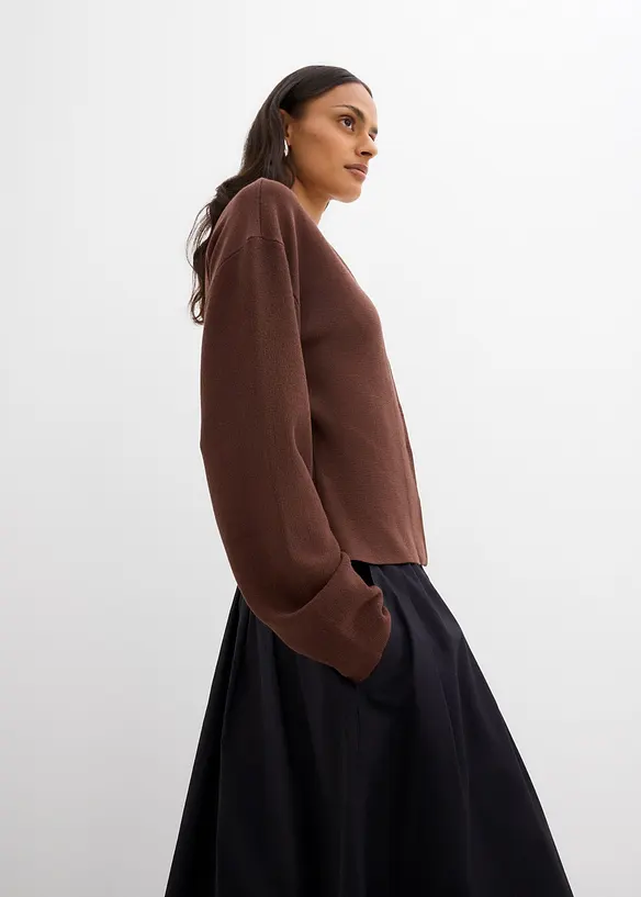 Cardigan in misto viscosa, bonprix