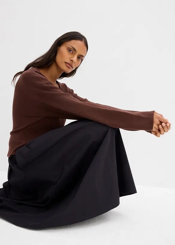 Cardigan in misto viscosa, bonprix