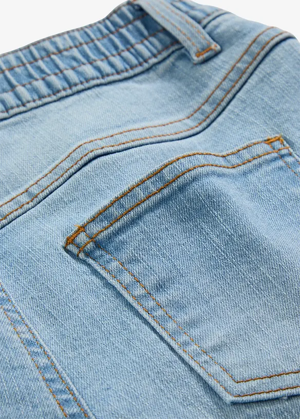 Jeans con elastico in vita, vita media (pacco da 2), bonprix
