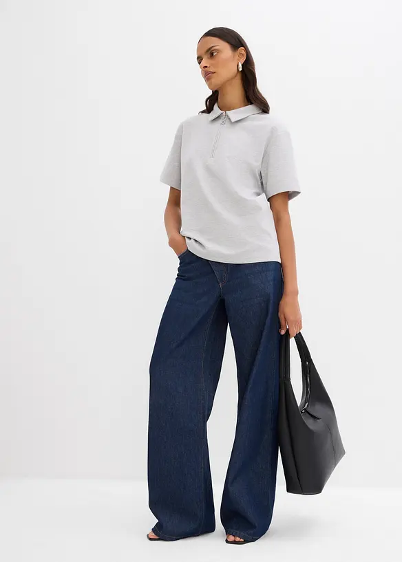 Polo in misto viscosa, bonprix