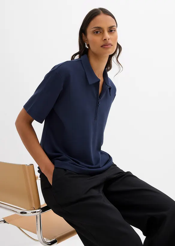 Polo in misto viscosa, bonprix