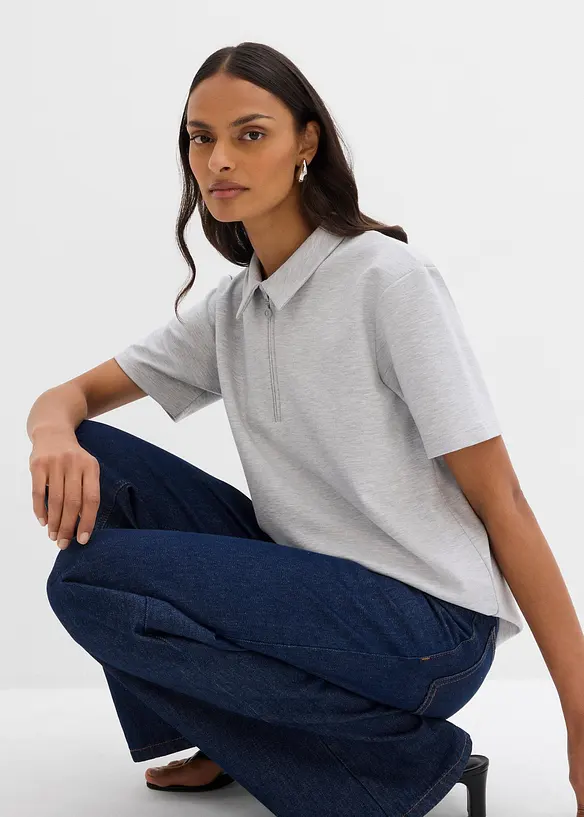 Polo in misto viscosa, bonprix