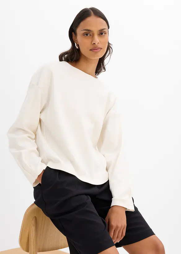 Maglia a maniche lunghe in puro cotone, bonprix