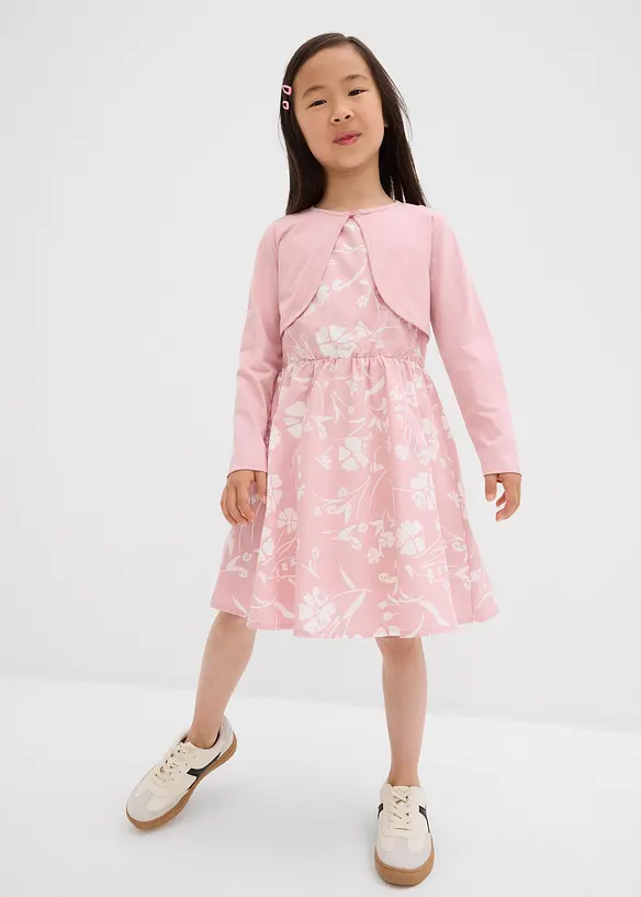 Abito e bolero in puro cotone (set 2 pezzi), bonprix