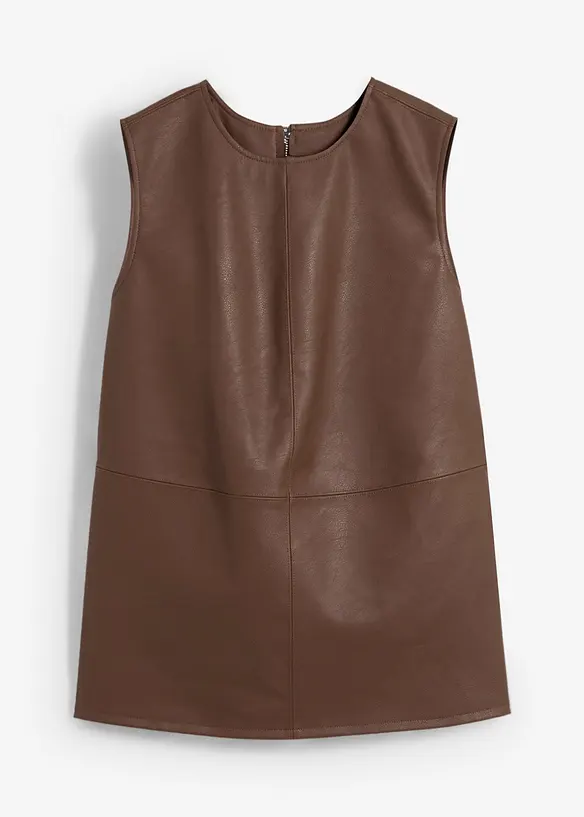 Top in similpelle, bonprix