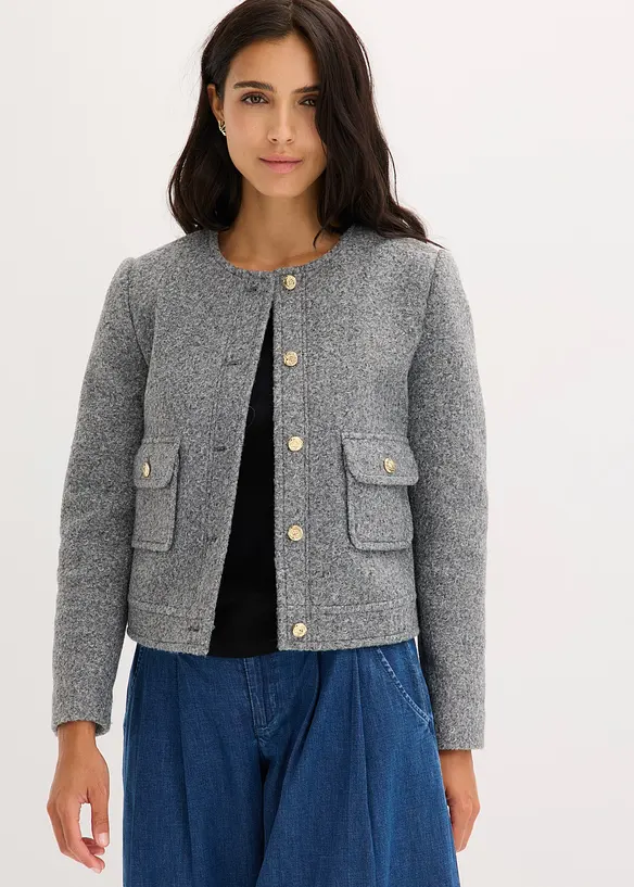 Giacchino in morbido filato bouclé, bonprix