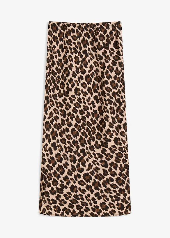 Gonna midi in satin fluente, bonprix