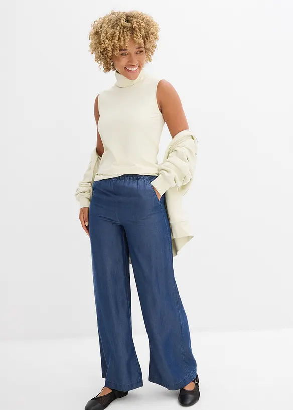 Pantaloni larghi e fluenti in lyocell, bonprix