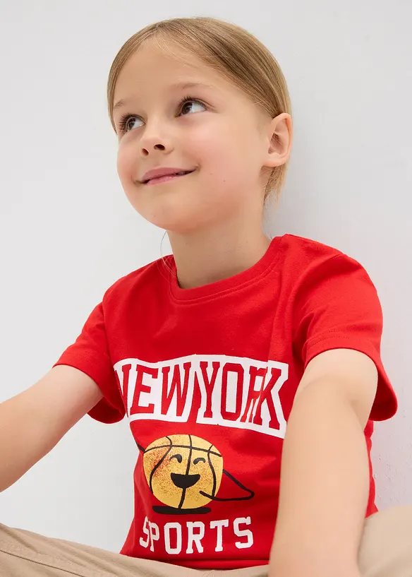 T-shirt in puro cotone biologico (pacco da 2), bonprix