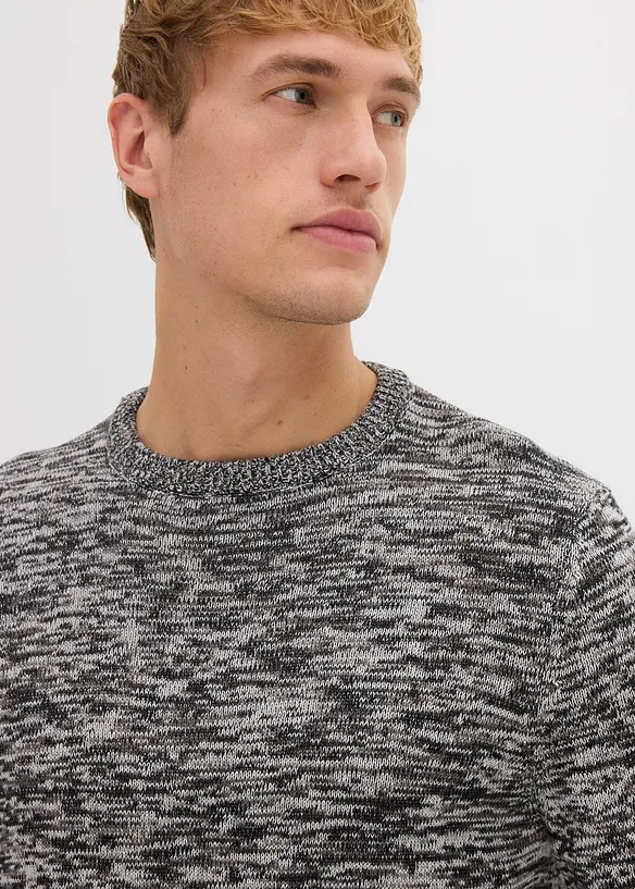 Maglione in filato fine con cotone, bonprix