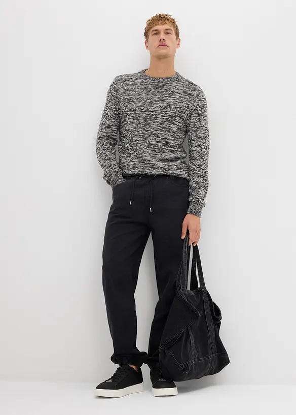 Maglione in filato fine con cotone, bonprix