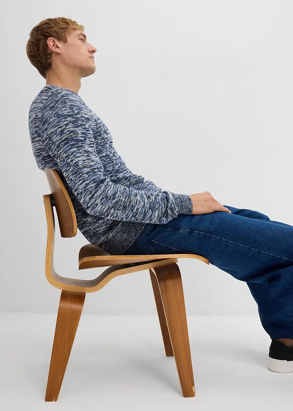 Maglione in filato fine con cotone, bonprix