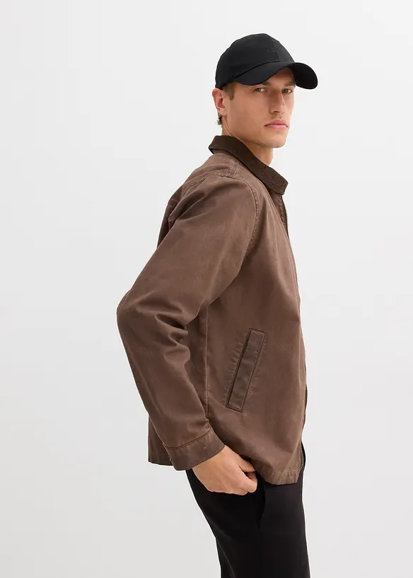 Giacca stile aviatore effetto lavato, bonprix