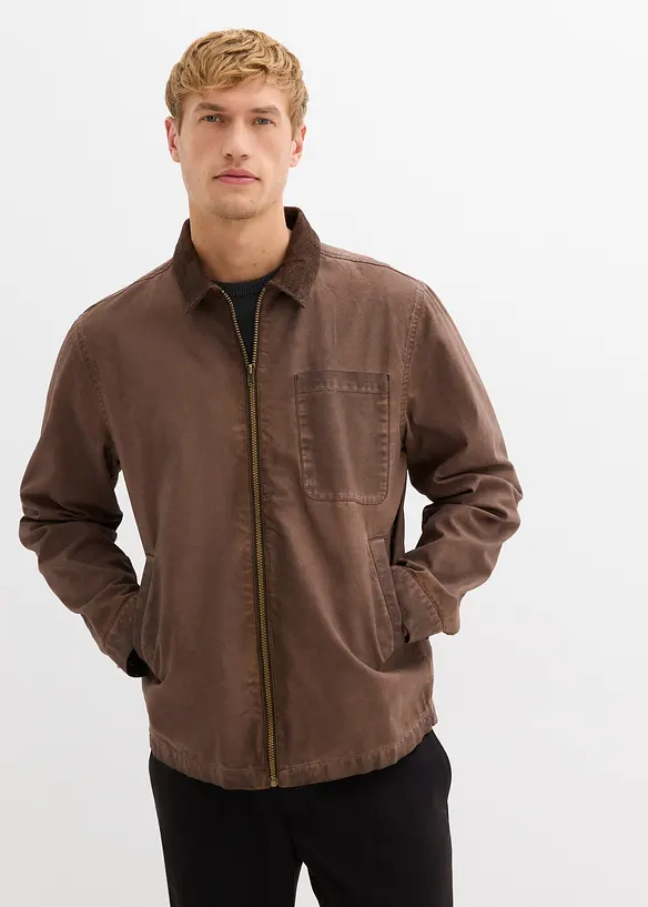 Giacca stile aviatore effetto lavato, bonprix
