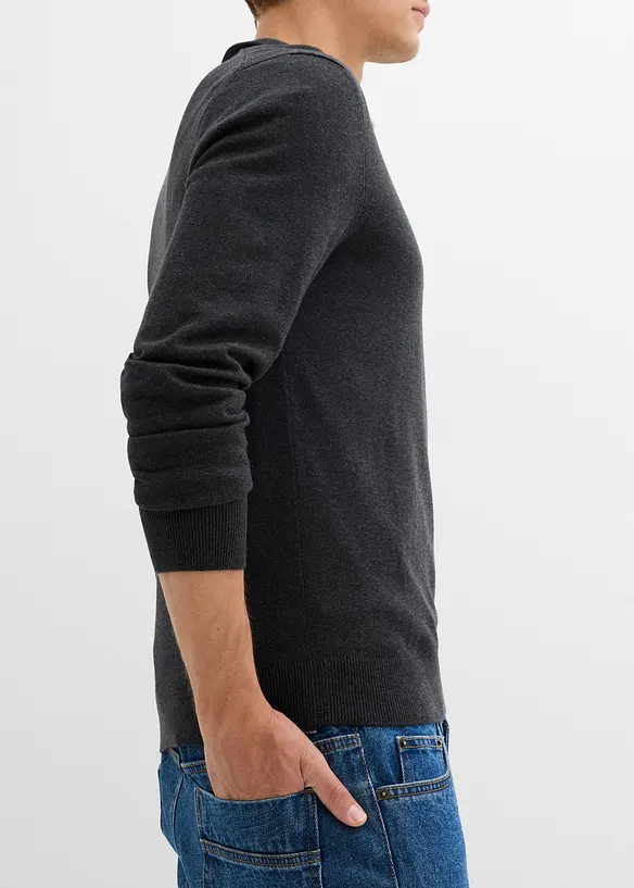 Maglione in filato fine con puro cotone, bonprix