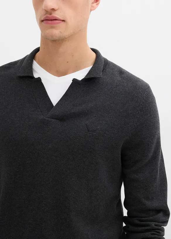 Maglione in filato fine con puro cotone, bonprix