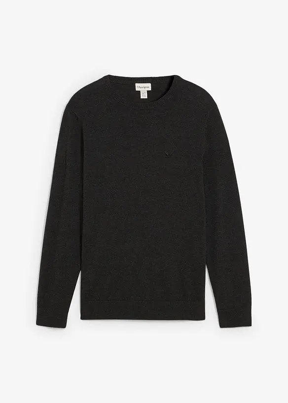Maglione in filato fine con puro cotone, bonprix