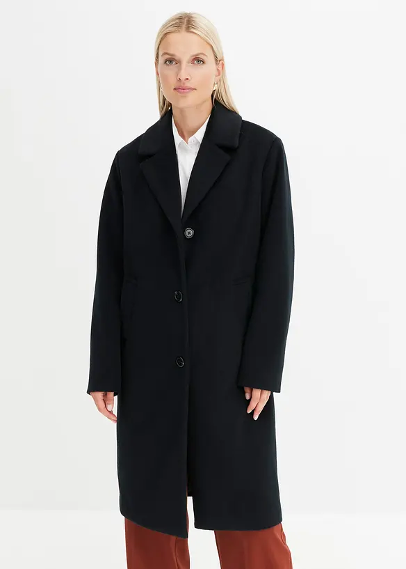 Cappotto corto in simil lana, bonprix
