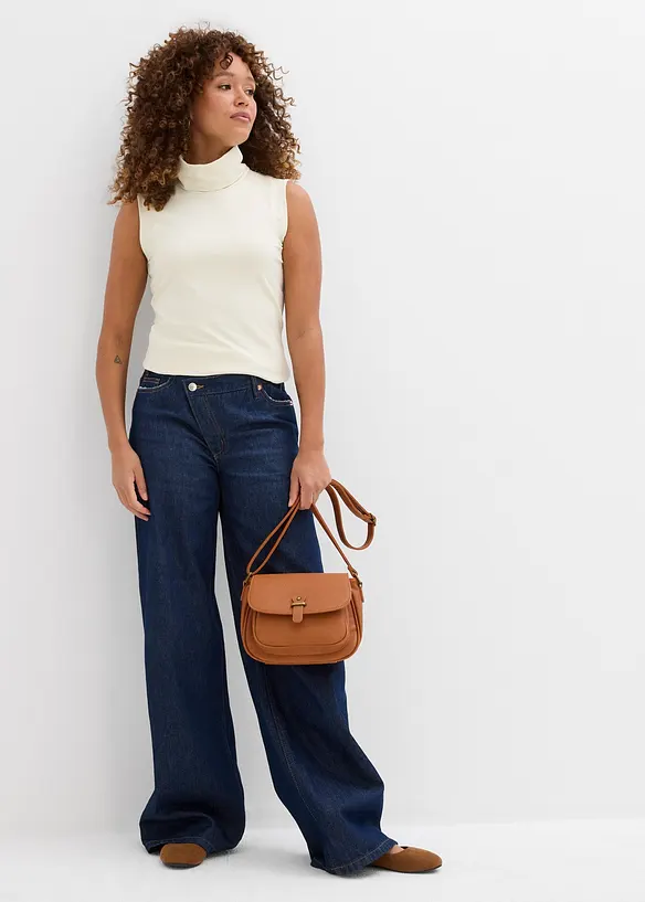 Top con collo a dolcevita, bonprix