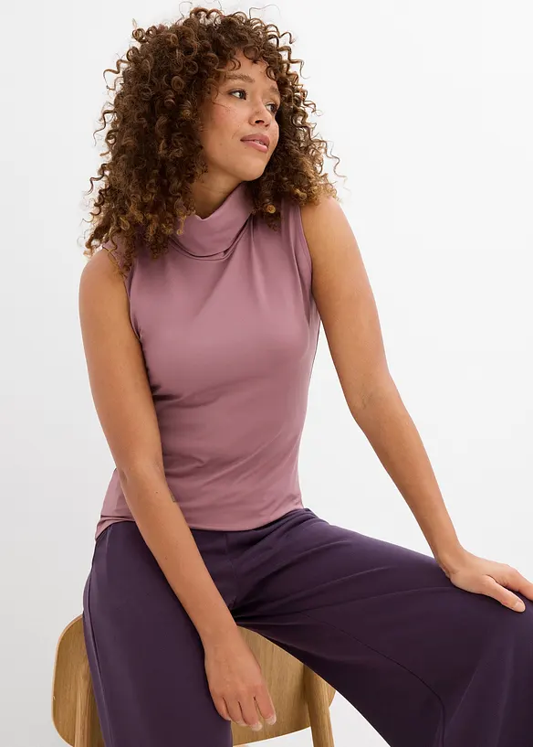 Top con collo a dolcevita, bonprix