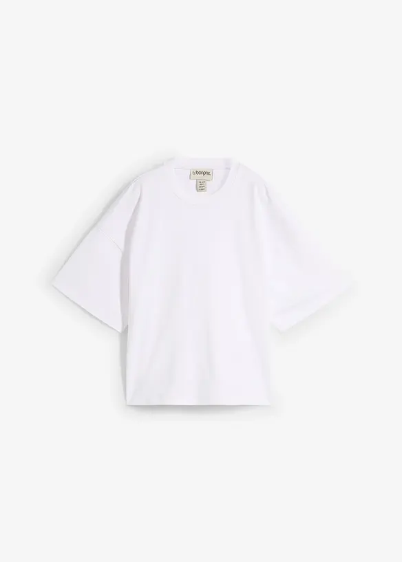 Maxi maglia in puro cotone biologico pesante, bonprix