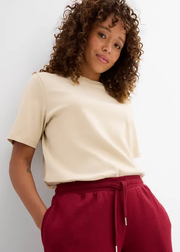 Pantaloni in felpa di puro cotone biologico, bonprix