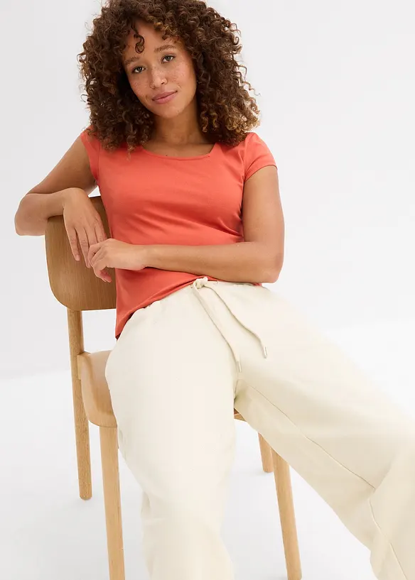 Pantaloni in felpa di puro cotone biologico, bonprix