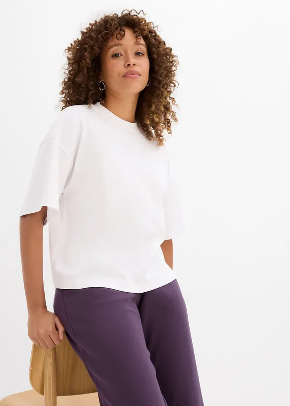 Maxi maglia in puro cotone biologico pesante, bonprix