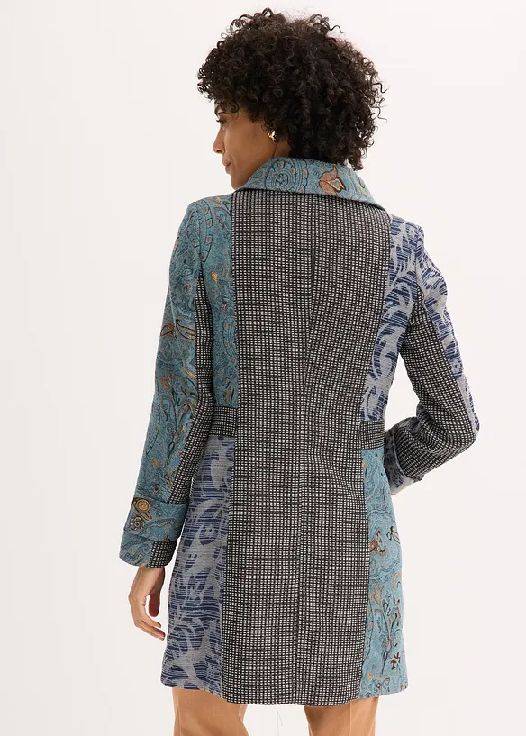 Cappotto corto dal design jacquard elaborato, bonprix
