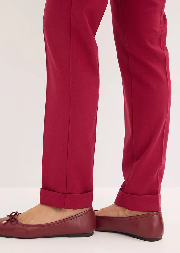 Pantaloni con pinces ed elastico in vita, bonprix