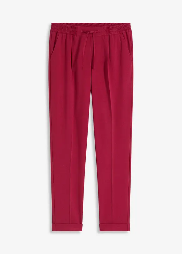 Pantaloni con pinces ed elastico in vita, bonprix