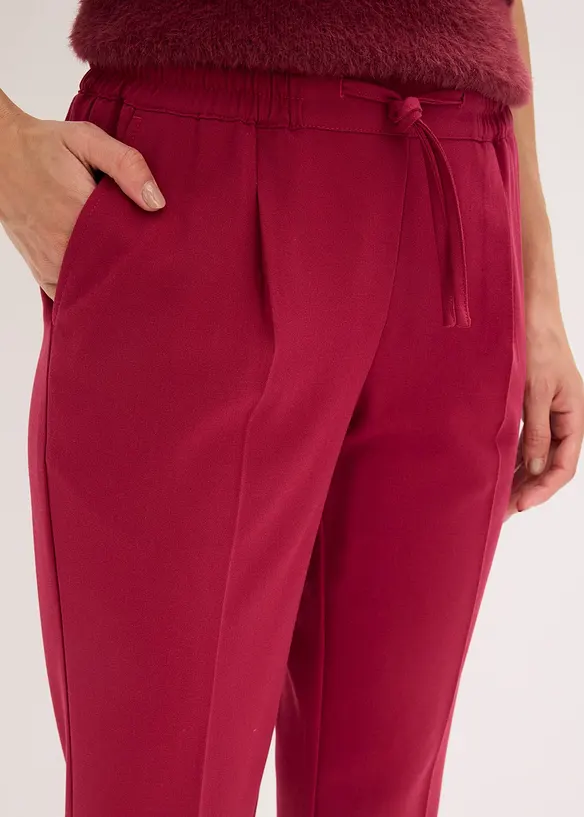 Pantaloni con pinces ed elastico in vita, bonprix