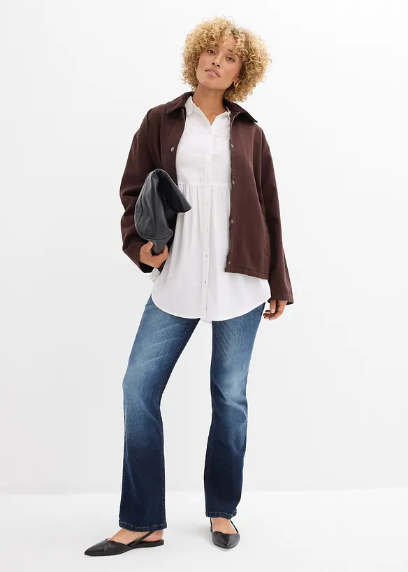 Camicia lunga in viscosa, bonprix