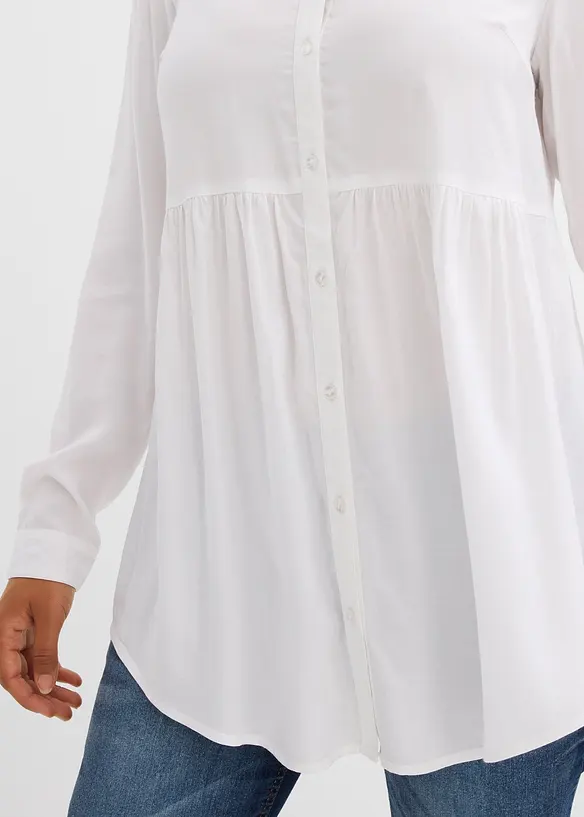 Camicia lunga in viscosa, bonprix