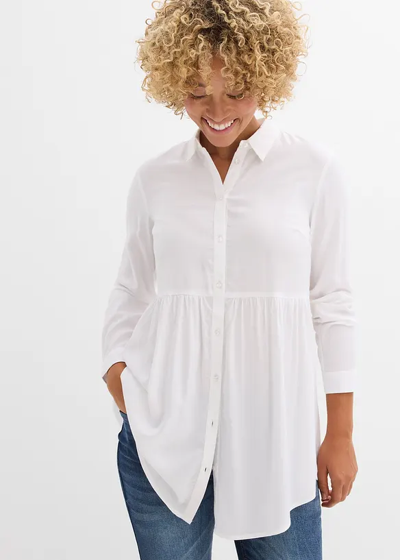 Camicia lunga in viscosa, bonprix