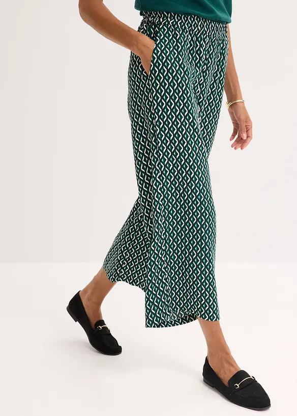 Pantaloni culotte fantasia, bonprix