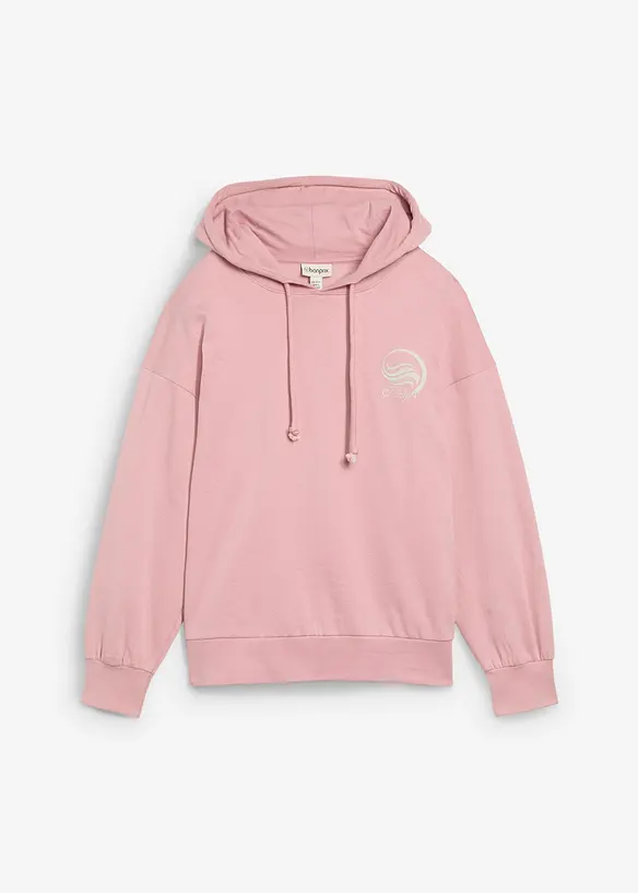 Felpa con cappuccio in puro cotone, bonprix