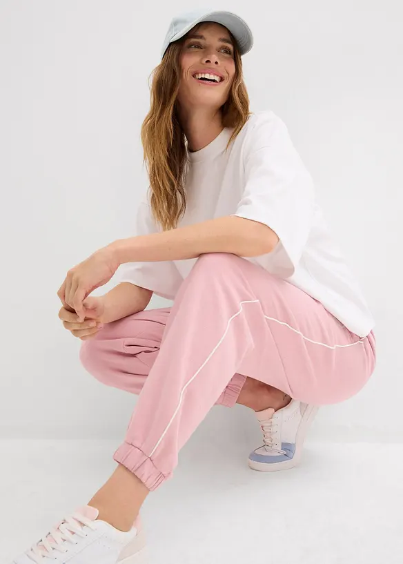 Pantaloni in felpa di puro cotone, bonprix