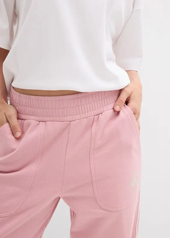 Pantaloni in felpa di puro cotone, bonprix