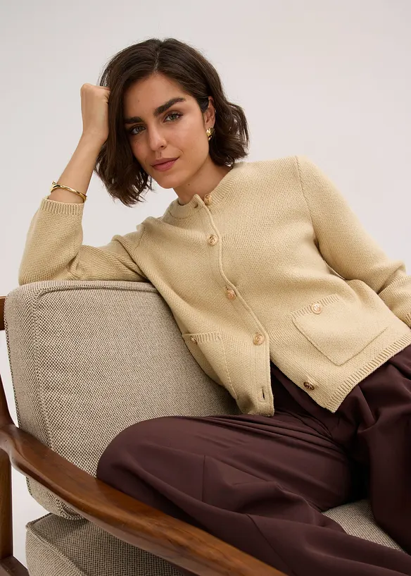 Cardigan in cotone, bonprix