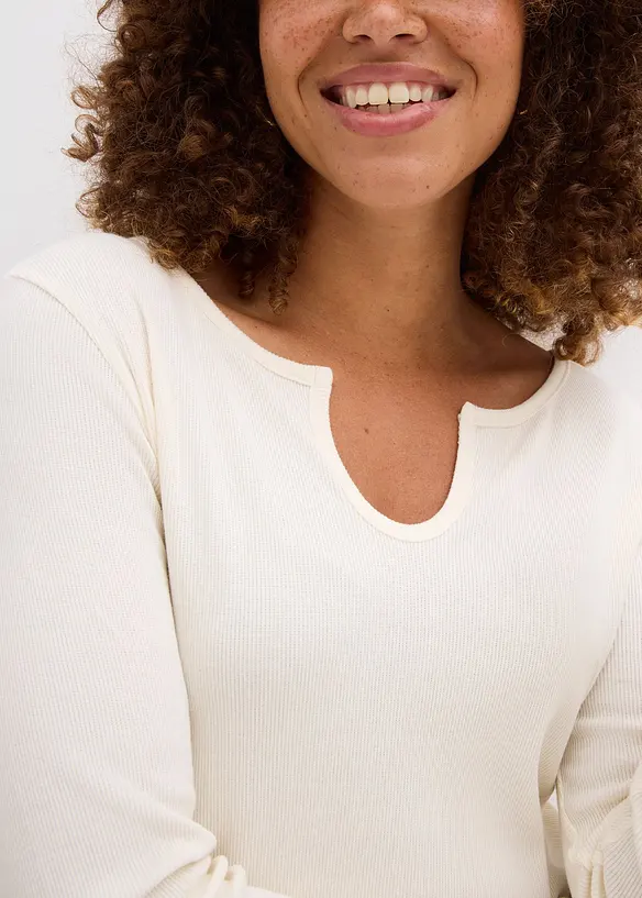 Maglia a costine con puro cotone biologico, bonprix
