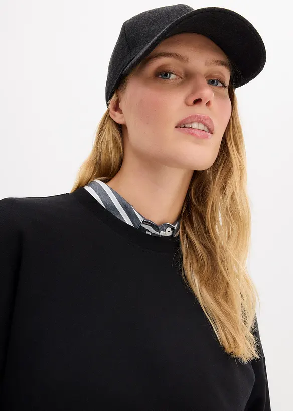 Felpa oversize in puro cotone biologico, bonprix