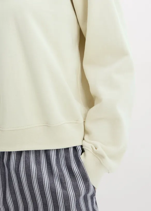 Felpa oversize in puro cotone biologico, bonprix