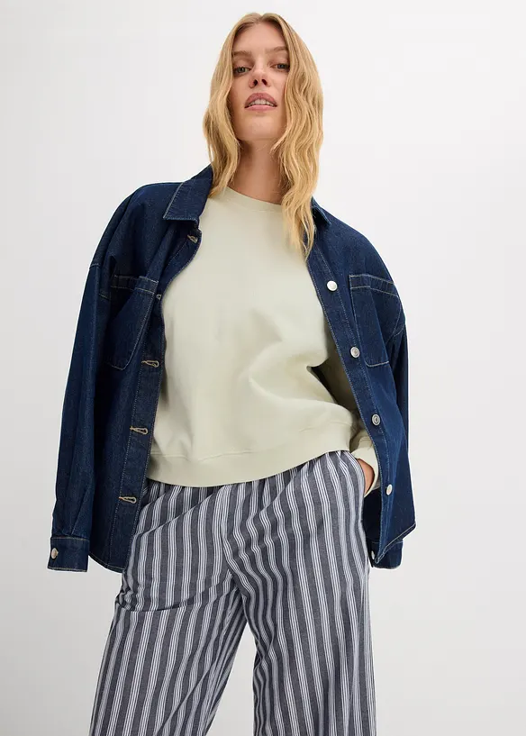 Felpa oversize in puro cotone biologico, bonprix