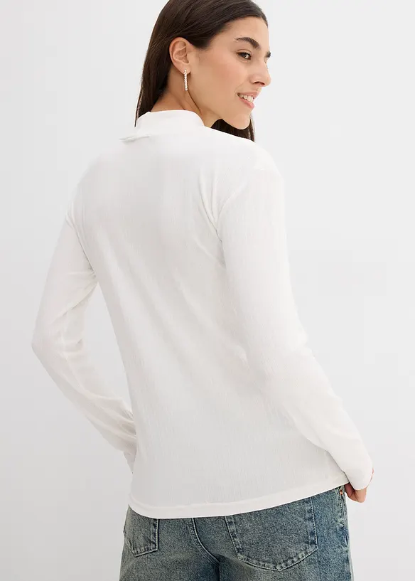 Maglia a maniche lunghe a coste, bonprix