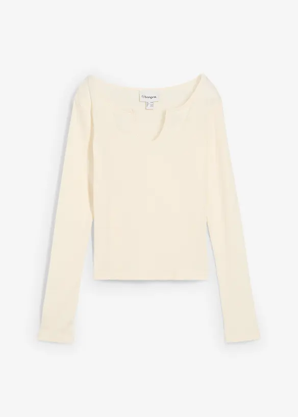 Maglia a costine con puro cotone biologico, bonprix